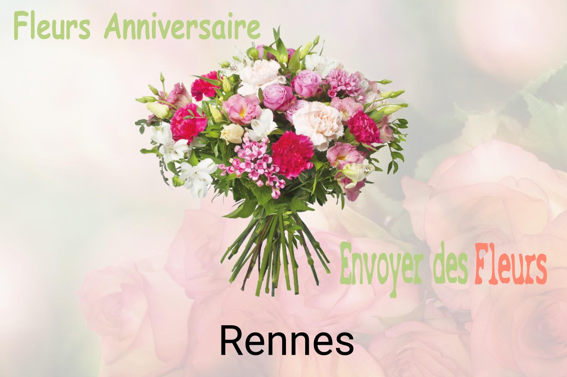 Bouquet de fleurs d’anniversaire livré à Rennes